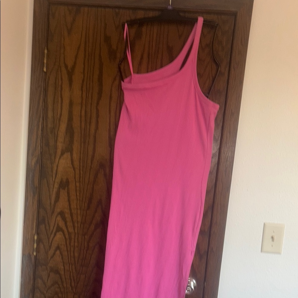 Aerie One Shoulder Ribbed Maxi Dress Size XL